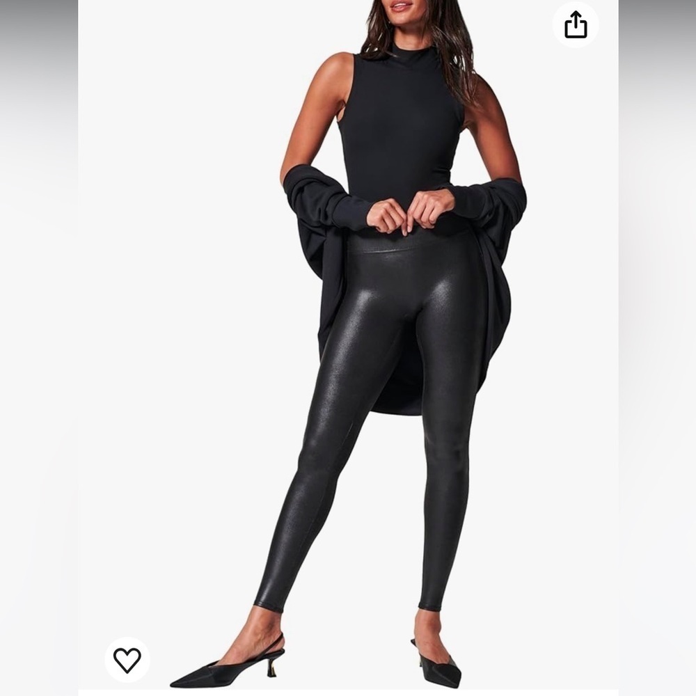 SPANX Faux Leather Leggings - Picture 1 of 8